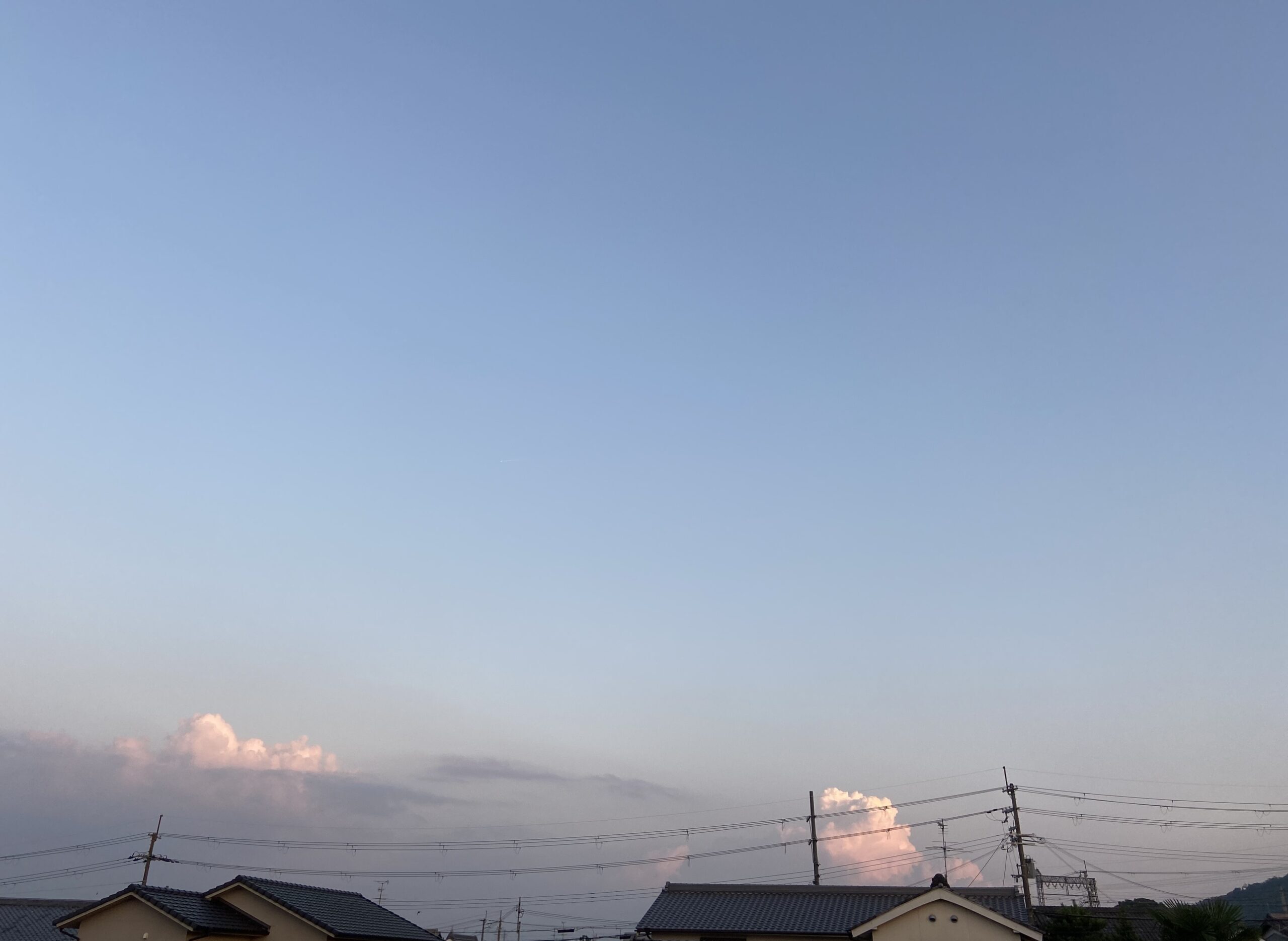 夕焼けの空